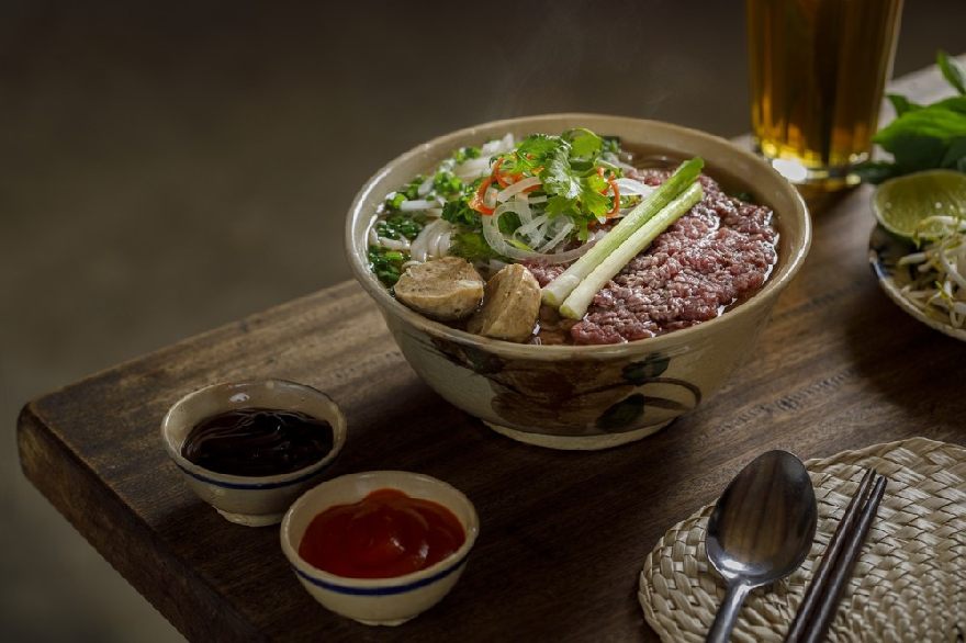pho, Vietnamese food, noodles 